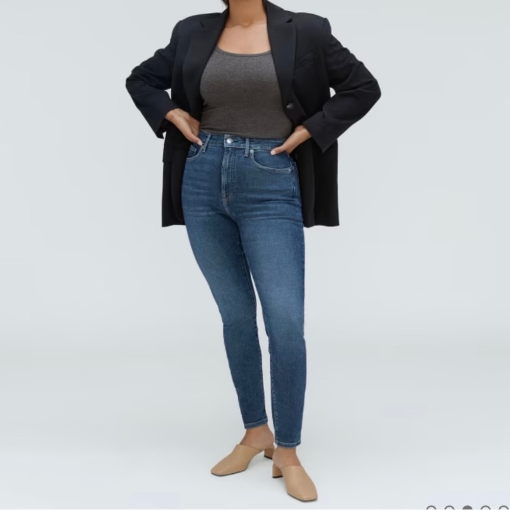 Everlane The Curvy High Rise Skinny Jeans Size 26 Ankle